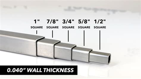 telescoping tube sizes